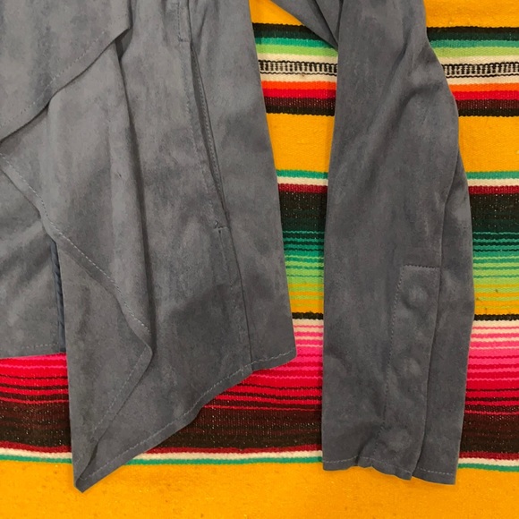 KUT from the Kloth Suede Drape Jacket - Picture 2 of 5